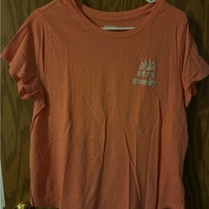 Old Navy Stay Sunny Coral T-Shirt, Large